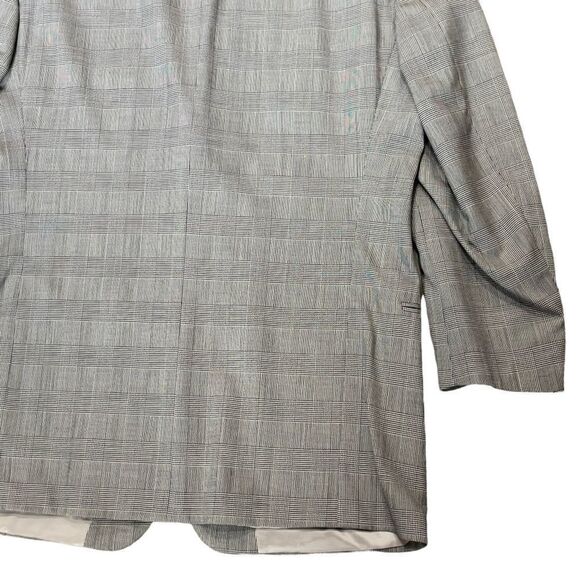 HUGO BOSS Plaid 3-Button Suit Jacket Sz 42R - Picture 8 of 14